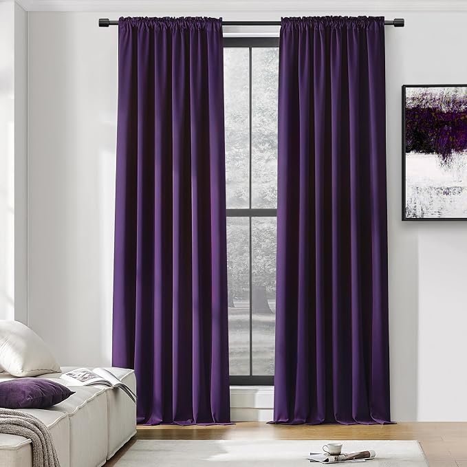 DONREN Room Darkening Window Curtain Panels by DONREN