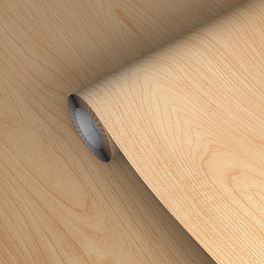 GSCIT Club Maple Wallpaper, 15.7 inch X 15ft Self Adhesive Wood Grain Repair - Image 7