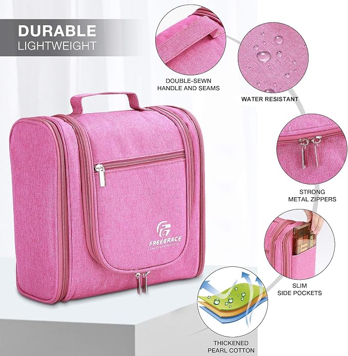 Hanging Toiletry Bag Extra Large Capacity | Premium Travel Organizer Bags - Image 3