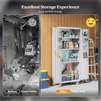 VINGLI 72'' Tall Garage Storage Cabinet, Metal Storage Cabinet - Image 9