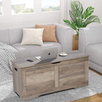 Timberer 39.4" Storage Chest, Wooden Storage Bench, Lift Top Toy Chest - Image 8