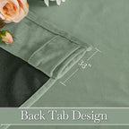 RYB HOME Mint Green Velvet Curtains 102 inches Long, Room Darkening, - Image 3