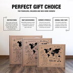 Handmade 3D Wood World Map Wall Art Large Wall Decor Track Your World Travels - Image 7