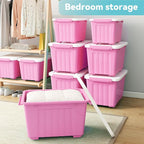 Nazhura Plastic Storage Bin, Stackable and Nestable Storage Boxes - Image 5