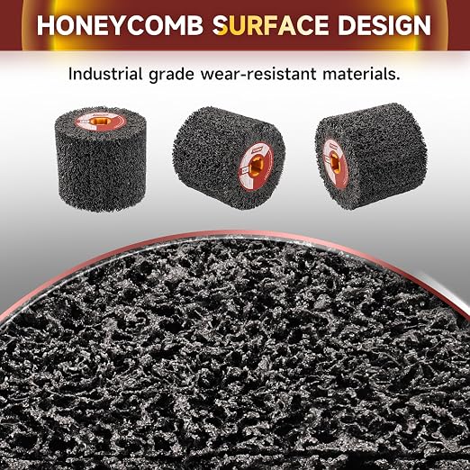 Abrasive Drawing Wheel Surface Conditioning Tool 60 Grit 120 x 100 x 19 mm Wire - Image 3