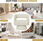 Swivel Accent Chair, Modern Comfy Chenille Barrel Chairs, Oversized Upholstered - Image 7