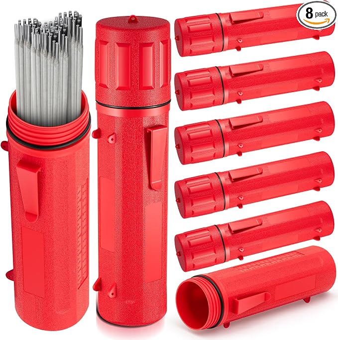 Zonon 8 Pcs Welding Rod Holder Stick Welding Electrode Rod Storage Tube 14 Inch by Zonon
