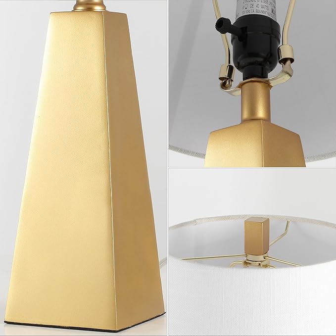 JONATHAN Y JYL1038A 20.5" Modern Glam Gold Table Lamp, Contemporary Geometric - Image 5