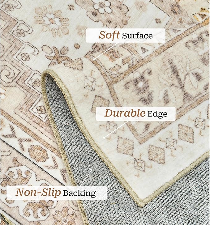 zesthome 12x15 Area Rugs, Large Washable Rug, Ultra-Thin Stain Resistant Rugs - Image 4