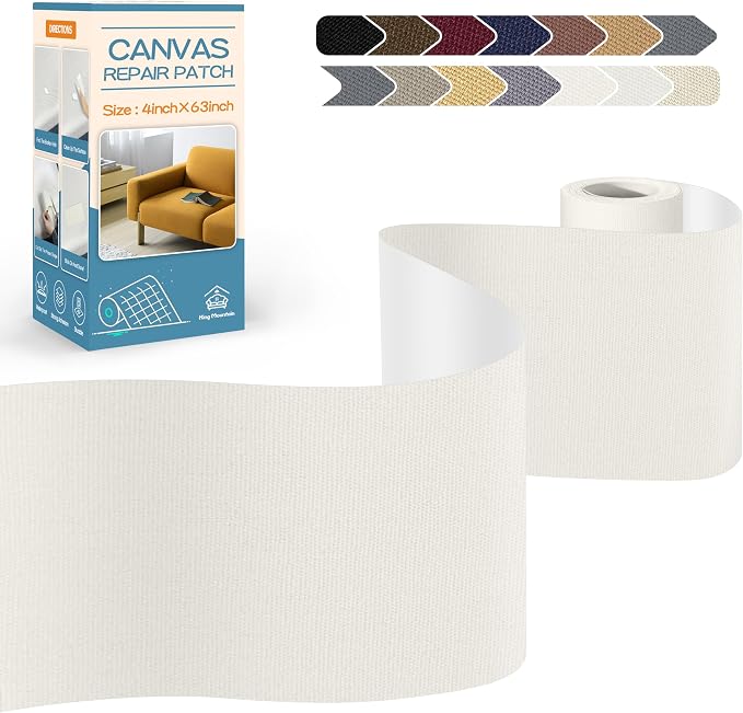KING MOUNTAIN Canvas Repair Tape, Outdoor Gear Patch, 4×63 Inches, Waterproof by ForABetterHomeLife