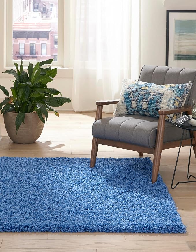 Unique Loom Solid Shag Collection Area Rug - Image 3