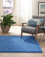 Unique Loom Solid Shag Collection Area Rug - Image 3