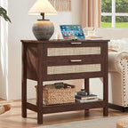 LEYAOYAO 31.5" Wide Rattan Night Stand by LEYAOYAO-Findtheshiningpointofyourideallife%EF%BC%81