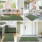 hicorfe Front Door Mat Outside Entrance, Stain and Fade Resistant, Non Slip - Image 2