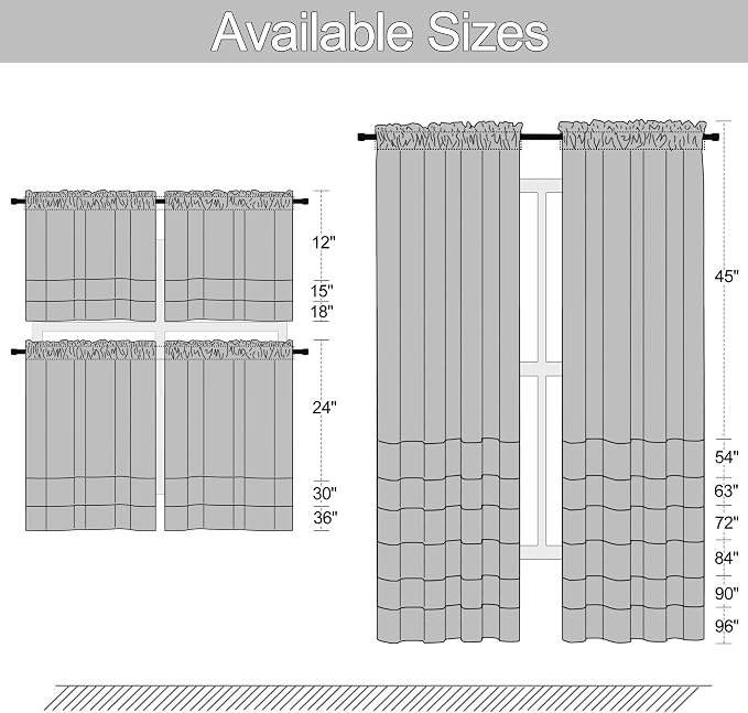 DONREN Room Darkening Sliding Door Curtains - Image 7
