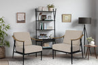 Modern Accent Chairs Set of 2 for Living Room Bedroom Mid Century Arm Chairs - Image 7