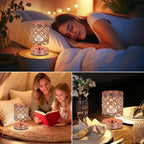 TOBUSA Crystal Rechargeable Cordless Table Lamps Set of 2, Wireless Lamps - Image 7