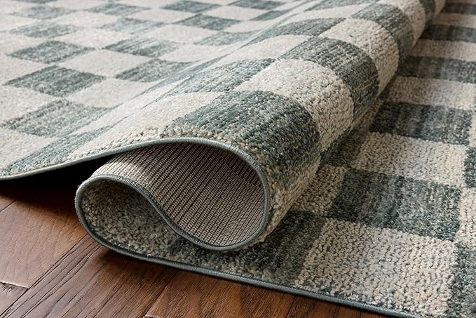 Loloi Chris Loves Julia Calvin Collection CLV-01 Blue/Ivory 2'-7" x 7'-6" - Image 4