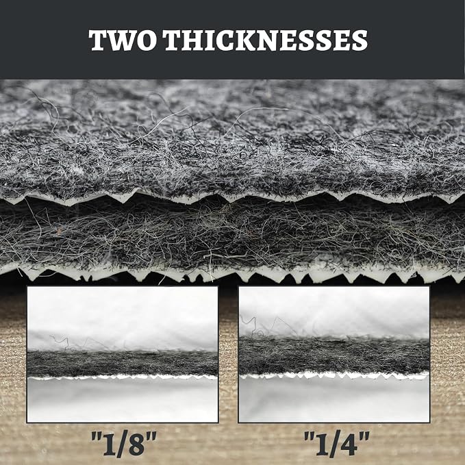 100% Waterproof Rug pad, 2x8 ft Area Rug Non-Slip Rug Pads, 1/4" Thick Carpet - Image 9