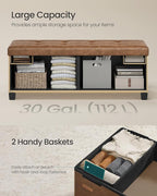SONGMICS Storage Ottoman, Storage Bench - Image 6