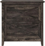 Bush Furniture Key West 2 Drawer Lateral File Cabinet in Dark Gray Hickory | - Image 7