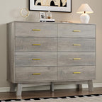Dresser for Bedroom with 8-Drawer, X-Shape Base & Adjustable Center Leg - Image 7