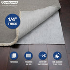 4' x 6' Non-Slip Rug Pad, Reversible Gripper, Non Skid Pads - Image 4