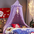 VETHIN Bed Canopy for Girls, Princess Round Dome Dreamy Mosquito Net Bedding by VETHIN
