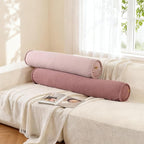 Long Bolster Pillow for Bed – Soft Corduroy Body Pillow for Adults, Ergonomic - Image 8