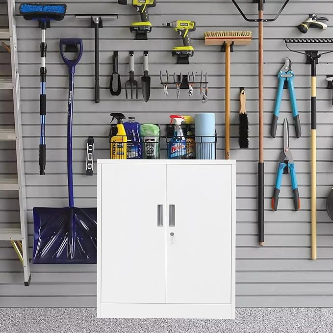 BESFUR Metal Storage Cabinet, Garage Storage Cabinet - Image 5