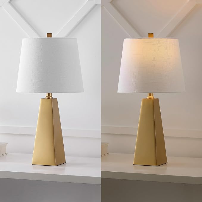 JONATHAN Y JYL1038A 20.5" Modern Glam Gold Table Lamp, Contemporary Geometric - Image 6