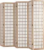 VEVOR Room Divider, 6 Panel Japanese Room Divider, Wood Folding Privacy Screen - Image 10