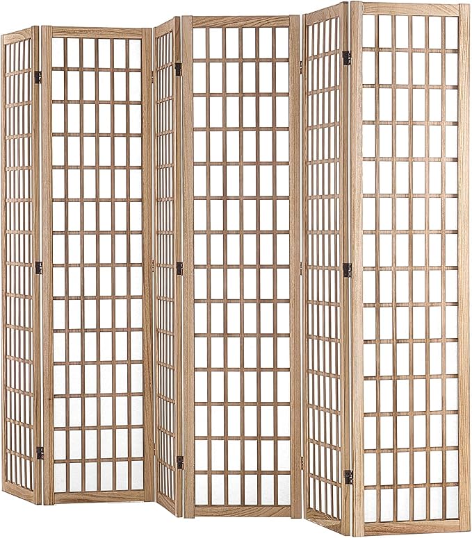 VEVOR Room Divider, 6 Panel Japanese Room Divider, Wood Folding Privacy Screen - Image 10