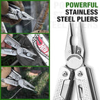 SHALL Multi Tool, 18-in-1 Multitool Pliers, Stainless Steel Multi-tool Pocket - Image 5