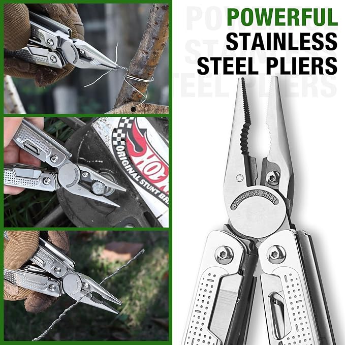SHALL Multi Tool, 18-in-1 Multitool Pliers, Stainless Steel Multi-tool Pocket - Image 5