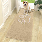 OLANLY Dog Door Mat for Muddy Paws 70x24, Paw Print Design, Absorbs Moisture by OLANLY