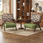 Accent Chair Mid Century Modern Chair, Velvet Upholstered Lounge Arm Chair - Image 3