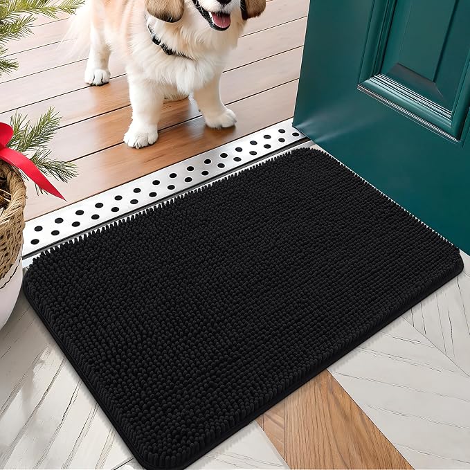 OLANLY Dog Door Mat for Muddy Paws 24x16, Absorbs Moisture and Dirt, Absorbent by OLANLY