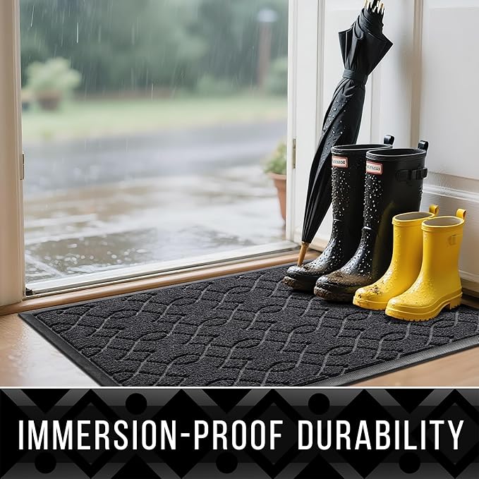 Yimobra Large Door Mat 47x32, All-Season Waterproof Doormat Outdoor Entrance - Image 4
