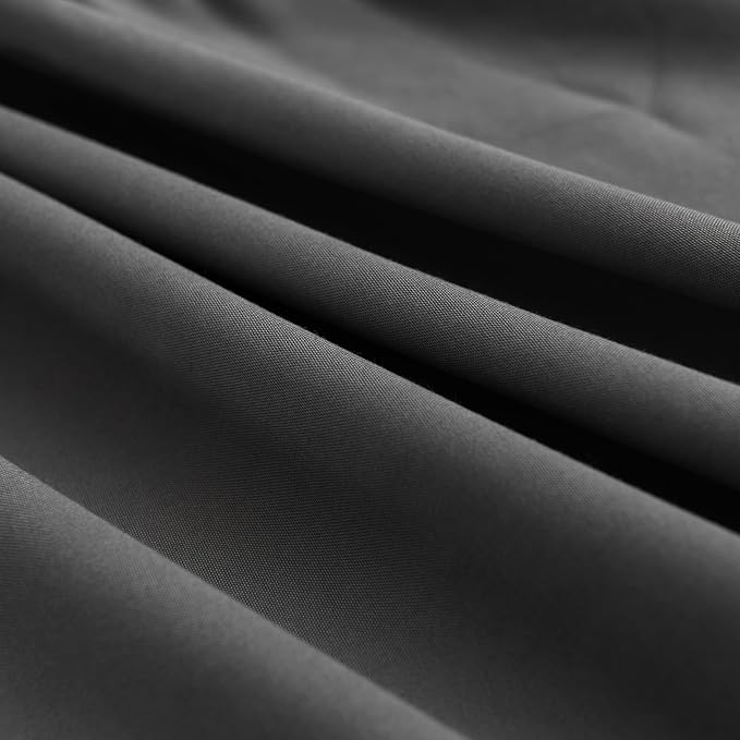 TSUTOMI Black Bed Skirt King Size Ruffled Bed Skirt - Image 4
