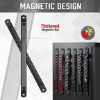 ALOANES 6-Piece Magnetic Socket Organizer, Heavy Duty Aluminum Socket Rails - Image 5
