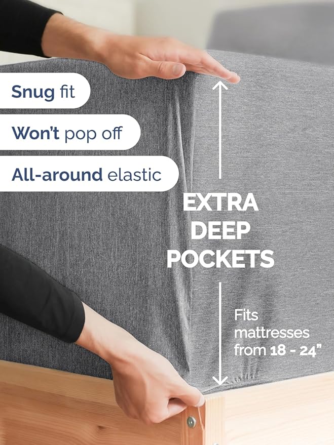 Extra Deep Twin Sheet Set - Image 3