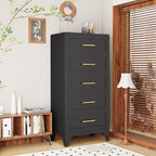 Metal Tall Dresser for Bedroom, 5 Drawer Dresser - Image 7