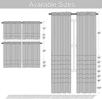DONREN Medium Grey Blackout Curtains - Image 7