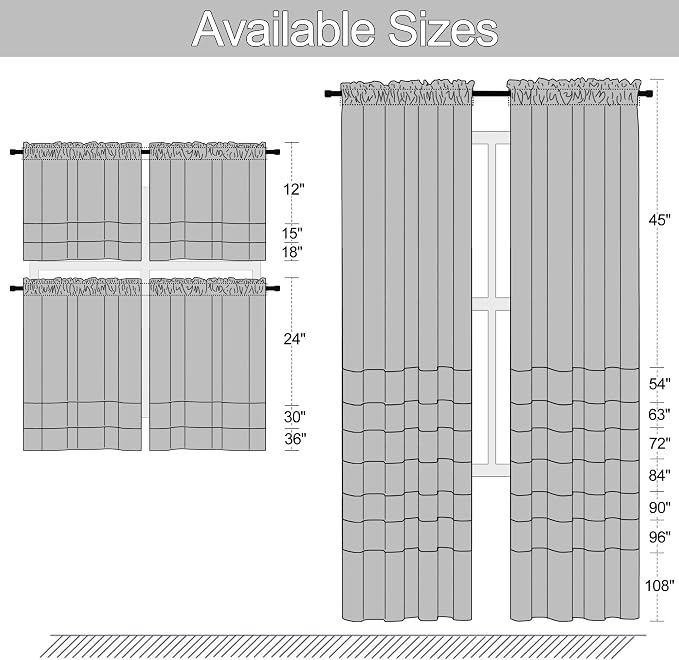 DONREN Blush Pink Curtains 80 Inches Long - Image 6