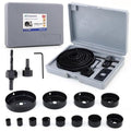 Hole Saw Set with 3/4" to 5" 19PCS Hole Saw Kit by ZHUREKER