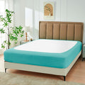 Biscaynebay Decorative Box Spring Cover King & Cal King Size, Aqua Luxurious by Biscaynebay