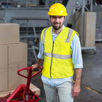 AYKRM 2 Pockets Reflective Safety Vest High Visibility Class II Mesh Vest - Image 5