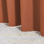 NICETOWN Burnt Orange Window Treatments 66 inch Length 2 Panels Set, Grommet - Image 6