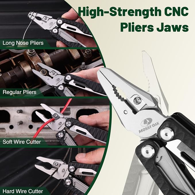 MOSSY OAK Multitool, 17-in-1 MultiTool Pliers - Image 6